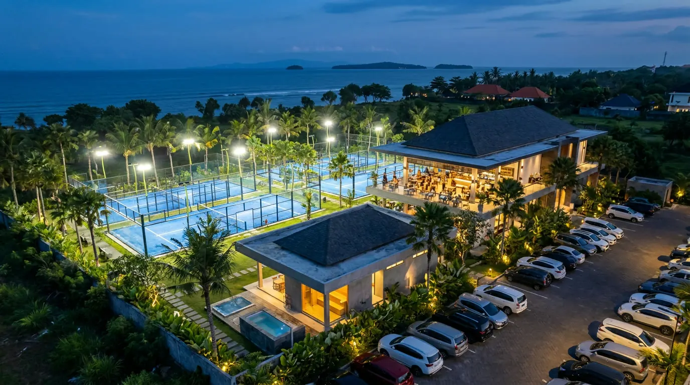 Biaya pembuatan lapangan padel di Medan